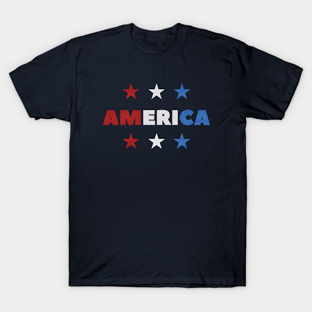 American 4th of July Independence Day T-Shirt T-Shirt by happinessinatee